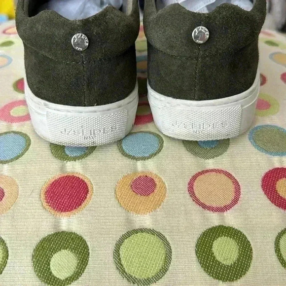 Women's J Slides Green Suede Slip On Sneaker Size 7M - Picture 4 of 5